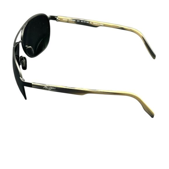 Maui Jim Castles Polarized Aviator Sunglasses MJ0728S-001 NIB - Picture 9 of 10